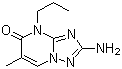2-氨基-6-甲基-4-丙基-[1,2,4]三唑并[1,5-a]嘧啶-5-酮结构式_27277-00-5结构式