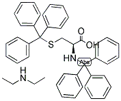 二乙基胺 N-三苯甲基-3-(三苯甲硫基)-L-丙氨酸盐结构式_27486-88-0结构式