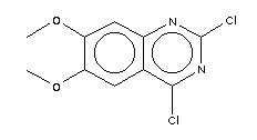 2,4-二氯-6,7-二甲氧基喹唑啉结构式_27631-29-4结构式
