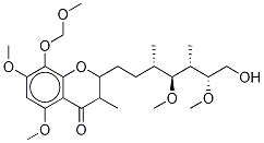 2-[(3S,4s,5s,6r)-7-羟基-4,6-二甲氧基-3,5-二甲基庚基]-5,7-二甲氧基-8-(甲氧基甲氧基)-3-甲基-2,3-二氢-4H-1-苯并吡喃-4-酮结构式_276690-22-3结构式