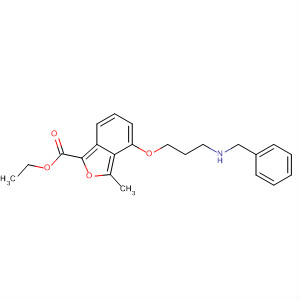 4-(3-苄基氨基-丙氧基)-3-甲基-苯并呋喃-2-羧酸乙酯结构式_279230-22-7结构式