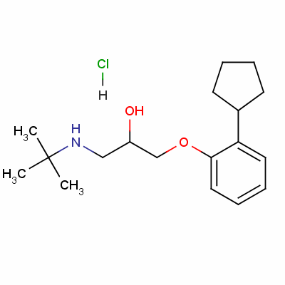 盐酸喷布特罗(盐酸喷布洛尔)结构式_28163-36-2结构式