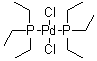 反式双(三乙基膦)二氯化钯(II)结构式_28425-04-9结构式