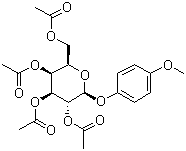 4-甲氧苯基-2,3,4,6-四-O-乙酰基-β-D-吡喃半乳糖苷结构式_2872-65-3结构式
