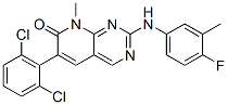 6-(2,6-二氯苯基)-2-[(4-氟-3-甲基苯基)氨基]-8-甲基吡啶并[2,3-d]嘧啶-7(8H)-酮结构式_287204-45-9结构式