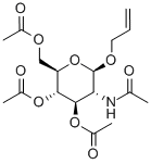 烯丙基-2-乙酰氨基-3,4,6-三-O-乙酰基-2-脱氧-β-D-葡萄糖苷结构式_28738-44-5结构式