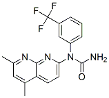 (9CI)-N-(5,7-二甲基-1,8-萘啶-2-基)-N-[3-(三氟甲基)苯基]-脲结构式_288309-94-4结构式