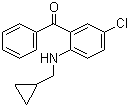 2-环丙甲基氨基-5-氯二苯甲酮结构式_2897-00-9结构式