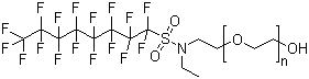 2-[乙基[(十七氟辛基)磺酰]氨基]乙醇聚氧乙烯醚结构式_29117-08-6结构式