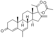 醋酸美伦孕酮结构式_2919-66-6结构式