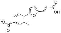 3-[5-(2-甲基-4-硝基-苯基)-呋喃-2-基]-丙烯酸结构式_292641-22-6结构式