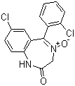 7-氯-2-氧代-5-(2-氯苯基)-1,4-苯并二氮杂卓-4-氧化物结构式_2955-37-5结构式
