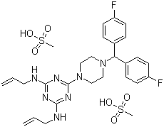 甲磺酸阿米三嗪结构式_29608-49-9结构式