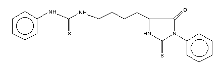 乙内酰硫脲苯胺硫甲酰基赖氨酸结构式_29635-94-7结构式