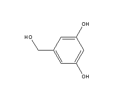 3,5-二羟基苯甲醇结构式_29654-55-5结构式