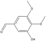 3,4-二甲氧基-5-羟基苯甲醛结构式_29865-90-5结构式
