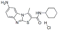 6-氨基-N-环己基-3-甲基-噻唑并[3,2-a]苯并咪唑-2-羧胺结构式_299901-57-8结构式
