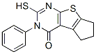 3-苯基-2-磺酰基-3,5,6,7-四氢-4h-环戊基[4,5]噻吩并[2,3-d]嘧啶-4-酮结构式_300557-77-1结构式