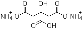 柠檬酸氢二铵结构式_3012-65-5结构式
