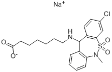 噻奈普汀钠盐结构式_30123-17-2结构式