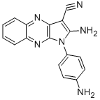 2-氨基-1-(4-氨基苯基)-1H-吡咯并(2,3-b)喹喔啉-3-腈结构式_301358-46-3结构式