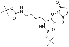 N,N’-二叔丁氧羰基-L-赖氨酸 N-丁二酰亚胺酯结构式_30189-36-7结构式