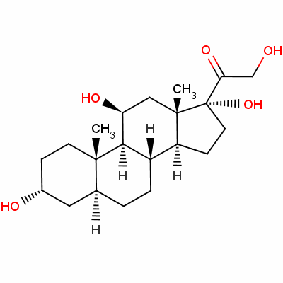 2-Hydroxy-1-[(3r,5s,8s,9s,10s,11s,13s,14s,17r)-3,11,17-trihydroxy-10,13-dimethyl-1,2,3,4,5,6,7,8,9,11,12,14,15,16-tetradecahydrocyclopenta[a]phenanthren-17-yl]ethanone Structure,302-91-0Structure