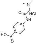 4-[(N,N-二甲基甘氨酰)氨基]苯甲酸盐酸盐 1盐酸盐结构式_302601-81-6结构式