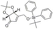 (3Ar,6ar)-6-((叔丁基二苯基甲硅烷基氧基)甲基)-2,2-二甲基-3ah-环戊并[d][1,3]二氧代l-4(6ah)-酮结构式_303963-92-0结构式