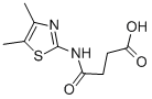 N-(4,5-二甲基-2-噻唑)-琥珀酰胺酸结构式_304459-57-2结构式