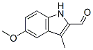 5-甲氧基-3-甲基-1H-吲哚-2-甲醛结构式_30464-90-5结构式