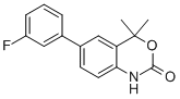 6-(3-氟苯基)-4,4-二甲基-1H-苯并[d][1,3]噁嗪-2(4h)-酮结构式_304854-26-0结构式