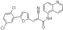 2-Cyano-3-[5-(2,5-dichlorophenyl)-2-furanyl]-n-5-quinolinyl-2-propenamide Structure,304896-28-4Structure