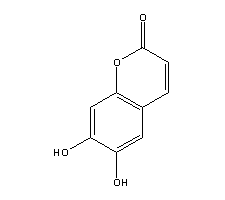 6,7-二羟基香豆素结构式_305-01-1结构式