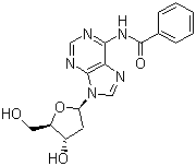 N6-苯甲酰基-2-脱氧腺苷结构式_305808-19-9结构式