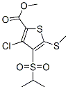 3-氯-4-(异丙基磺酰基)-5-(甲基硫代)噻吩-2-羧酸甲酯结构式_306935-21-7结构式