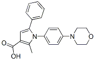2-甲基-1-(4-吗啉苯基)-5-苯基-1H-吡咯-3-羧酸结构式_306936-22-1结构式