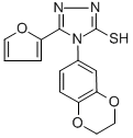 4-(2,3-二氢-1,4-苯并二噁英-6-基)-5-(2-呋喃基)-4H-1,2,4-噻唑-3-硫醇结构式_306936-86-7结构式