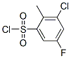3-氯-5-氟-2-甲基苯磺酰氯结构式_306937-30-4结构式