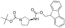 (S)-N-Boc-3-N-Fmoc-氨基吡咯烷结构式_307531-88-0结构式