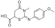 2-(4-Methoxy-phenylimino)-3-methyl-4-oxo-[1,3]thiazinane-6-carboxylic acid Structure,309265-90-5Structure