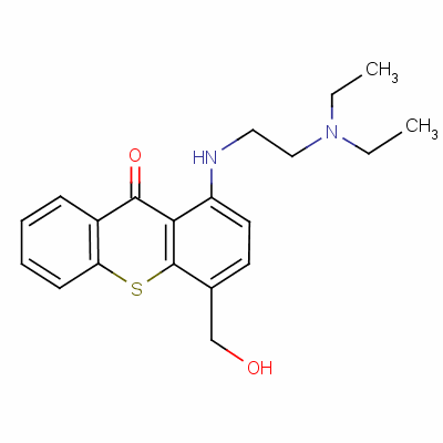 1-[(2-[二乙基氨基]乙基)氨基]-4-[羟基甲基]-9h-噻吨酮结构式_3105-97-3结构式