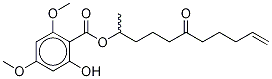 Rac 2-hydroxy-4,6-dimethoxy-benzoic acid 1-methyl-5-oxo-9-decen-1-yl ester Structure,312305-40-1Structure