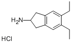 5,6-二乙基-2,3-二氢-1H-茚-2-胺盐酸盐结构式_312753-53-0结构式