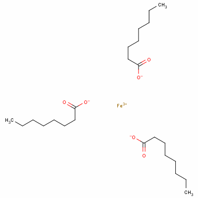辛酸铁结构式_3130-28-7结构式