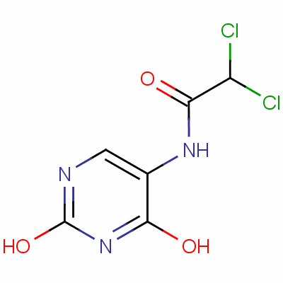 2,2-二氯-N-(1,2,3,4-四氢-2,4-二氧代-5-嘧啶)-乙酰胺结构式_31385-10-1结构式
