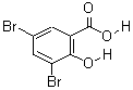 3,5-Dibromosalicylic acid Structure,3147-55-5Structure