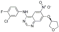 N-(3-氯-4-氟苯基)-6-硝基-7-[[(3S)-四氢-3-呋喃]氧基]-4-喹唑啉胺结构式_314771-88-5结构式