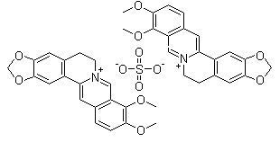 硫酸黄连素结构式_316-41-6结构式