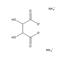 酒石酸铵结构式_3164-29-2结构式